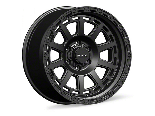RTX Offroad Wheels Titan Satin Black 6-Lug Wheel; 18x9; 0mm Offset (17-23 Titan)