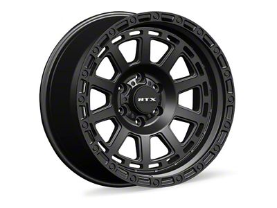 RTX Offroad Wheels Titan Satin Black 6-Lug Wheel; 18x9; 0mm Offset (21-24 Bronco, Excluding Raptor)