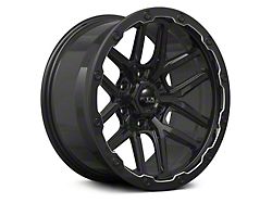 RTX Offroad Wheels Volcano Gloss Black Milled Edge 6-Lug Wheel; 18x9.5; -10mm Offset (22-23 Tundra)