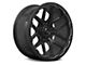 RTX Offroad Wheels Volcano Gloss Black Milled Edge 6-Lug Wheel; 18x9.5; -10mm Offset (04-15 Titan)