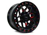 RTX Offroad Wheels Zion Black Milled Red 6-Lug Wheel; 18x9; 0mm Offset (16-24 Titan XD)