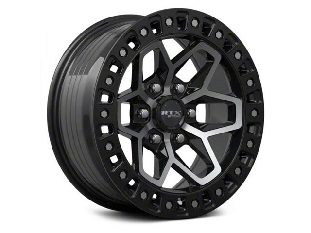 RTX Offroad Wheels Zion Gloss Black Machined 6-Lug Wheel; 18x9; 0mm Offset (17-24 Titan)