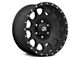RTX Offroad Wheels Baja Satin Black with Milled Rivets 6-Lug Wheel; 17x9; 0mm Offset (03-09 4Runner)