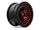 RTX Offroad Wheels Moab Gloss Black Machined Red 6-Lug Wheel; 17x9; 0mm Offset (21-24 Bronco, Excluding Raptor)
