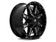 RTX Offroad Wheels Ravine Black Milled 6-Lug Wheel; 17x8; 10mm Offset (21-24 Bronco, Excluding Raptor)