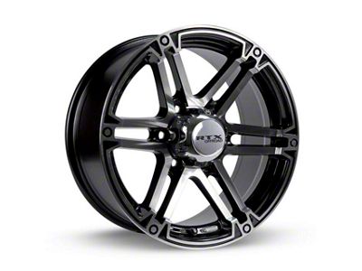 RTX Offroad Wheels Slate Black Machined 6-Lug Wheel; 17x8; 25mm Offset (21-24 Bronco, Excluding Raptor)