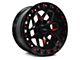 RTX Offroad Wheels Zion Black Milled Red 6-Lug Wheel; 17x9; 0mm Offset (16-23 Tacoma)