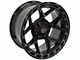 4Play 4P55 Gloss Black with Brushed Face 6-Lug Wheel; 22x12; -44mm Offset (05-15 Tacoma)