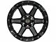 4Play 4P63 Gloss Black with Brushed Face 6-Lug Wheel; 22x12; -44mm Offset (21-24 Bronco, Excluding Raptor)