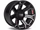 4Play 4P70 Gloss Black with Brushed Face 6-Lug Wheel; 22x12; -44mm Offset (21-24 Bronco, Excluding Raptor)