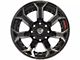 4Play 4P70 Gloss Black with Brushed Face 6-Lug Wheel; 22x12; -44mm Offset (22-24 Bronco Raptor)