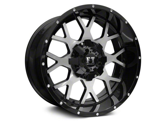 Full Throttle Off Road FT0151 Gloss Black 6-Lug Wheel; 20x10; -24mm Offset (17-23 Titan)