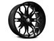 Full Throttle Off Road FT10 Gloss Black with Machine Edges 6-Lug Wheel; 20x10; -24mm Offset (22-24 Bronco Raptor)