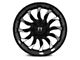 Full Throttle Off Road FT11 Gloss Black with Machine Edges 6-Lug Wheel; 20x10; -24mm Offset (22-24 Bronco Raptor)
