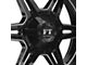 Full Throttle Off Road FT3 Gloss Black Milled 6-Lug Wheel; 20x12; -44mm Offset (17-24 Titan)