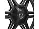Full Throttle Off Road FT3 Satin Black Milled 6-Lug Wheel; 20x12; -44mm Offset (21-24 Bronco, Excluding Raptor)
