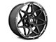 Full Throttle Off Road FT4 Satin Black Machined Undercut 6-Lug Wheel; 20x10; 0mm Offset (16-24 Titan XD)