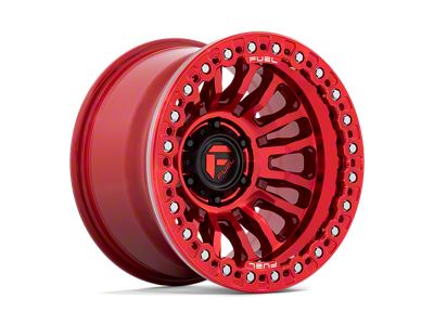 Fuel Wheels Rincon Beadlock Candy Red 6-Lug Wheel; 17x9; -38mm Offset (2024 Tacoma)