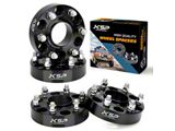 1.50-Inch Hubcentric Pro Billet Wheel Spacers; Black (99-26 Sierra 1500)
