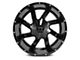 Full Throttle Off Road FT1 Gloss Black Milled 6-Lug Wheel; 18x9; 0mm Offset (10-24 4Runner)