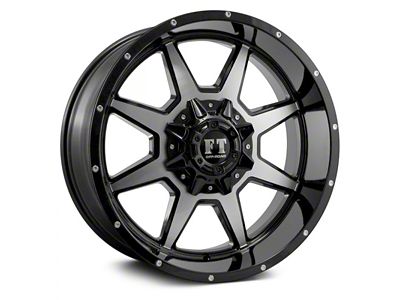 Full Throttle Off Road FT2 Gloss Black Machined 6-Lug Wheel; 17x9; 0mm Offset (22-24 Frontier)