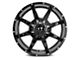 Full Throttle Off Road FT2 Gloss Black Milled 6-Lug Wheel; 20x12; -44mm Offset (10-24 4Runner)