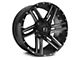 Full Throttle Off Road FT7 Gloss Black Machined 6-Lug Wheel; 18x9; 0mm Offset (03-09 4Runner)