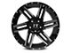 Full Throttle Off Road FT7 Gloss Black Machined 6-Lug Wheel; 18x9; 0mm Offset (17-24 Titan)