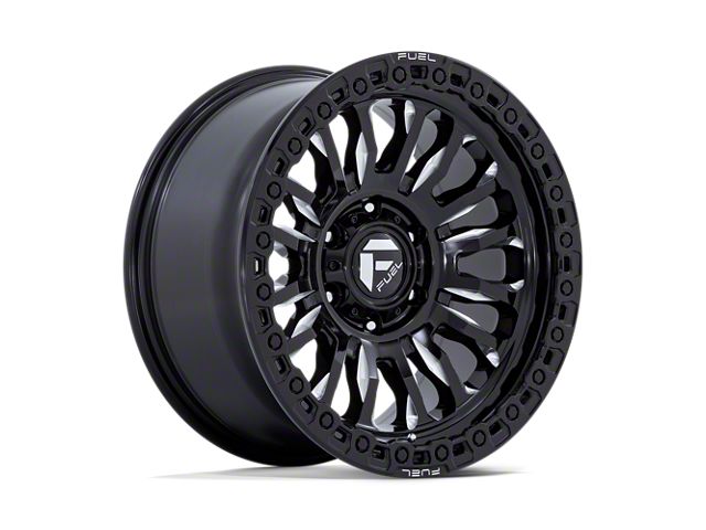 Fuel Wheels Rincon Gloss Black Milled 6-Lug Wheel; 18x9; -12mm Offset (17-23 Titan)