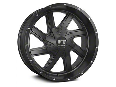 Full Throttle Off Road FT1 Satin Black 6-Lug Wheel; 18x9; 0mm Offset (22-23 Frontier)