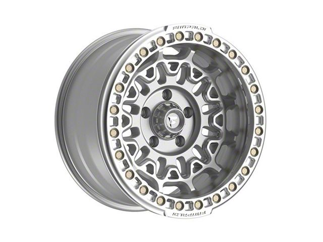 Fittipaldi Offroad FB150 Machined Silver 6-Lug Wheel; 17x9; -15mm Offset (21-24 Bronco, Excluding Raptor)