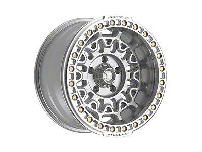 Fittipaldi Offroad FB150 Machined Silver 6-Lug Wheel; 17x9; -15mm Offset (10-24 4Runner)