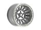 Fittipaldi Offroad FB152 Machined Silver 6-Lug Wheel; 17x9; -38mm Offset (10-24 4Runner)