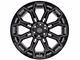 4Play 4P83 Gloss Black with Brushed Face 6-Lug Wheel; 22x12; -44mm Offset (16-24 Titan XD)