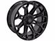 4Play 4P83 Gloss Black with Brushed Face 6-Lug Wheel; 22x12; -44mm Offset (16-24 Titan XD)