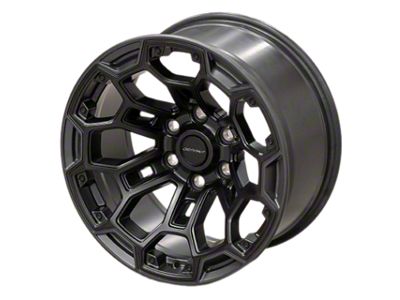 Defiant Wheels DF03 Satin Black and Dark Satin Charcoal 6-Lug Wheel; 18x9; -12mm Offset (22-23 Tundra)