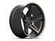 Defiant Wheels DF07 Satin Black 6-Lug Wheel; 22x10; -12mm Offset (21-24 Bronco, Excluding Raptor)