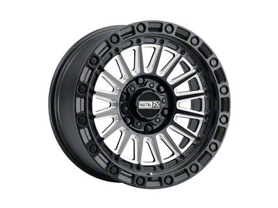 Metal FX Offroad Rogue Satin Black Contrast Cut 6-Lug Wheel; 17x8.5; 0mm Offset (03-09 4Runner)