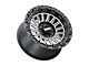 Metal FX Offroad Rogue Satin Black Contrast Cut 6-Lug Wheel; 17x8.5; 0mm Offset (16-23 Tacoma)