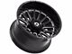 Gear Off-Road Leverage Gloss Black Milled 6-Lug Wheel; 20x9; 18mm Offset (16-23 Tacoma)