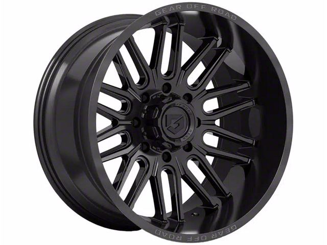 Gear Off-Road Lumen Gloss Black 6-Lug Wheel; 20x10; -12mm Offset (21-24 Bronco, Excluding Raptor)