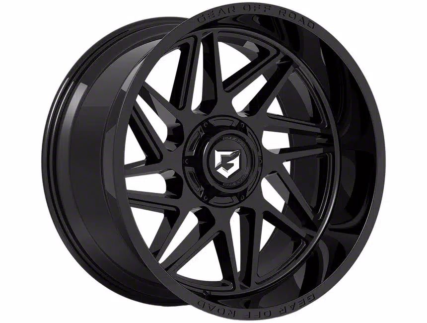 Gear Off-Road Titan Ratio Gloss Black 6-Lug Wheel; 22x10; 10mm Offset ...