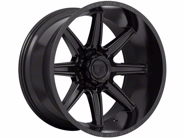 Gear Off-Road Ridge Gloss Black 6-Lug Wheel; 18x9; 18mm Offset (10-24 4Runner)