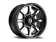 Gear Off-Road 772 Gloss Black Machined 6-Lug Wheel; 17x9; 0mm Offset (16-23 Tacoma)