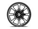 Gear Off-Road 772 Gloss Black Machined 6-Lug Wheel; 17x9; 0mm Offset (10-24 4Runner)