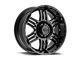 Gear Off-Road Double Pump Gloss Black 6-Lug Wheel; 17x9; 10mm Offset (21-24 Bronco, Excluding Raptor)