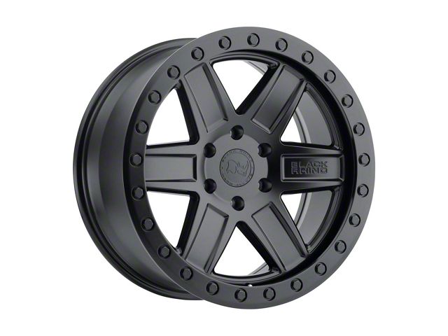 Black Rhino Attica Matte Black 6-Lug Wheel; 20x9.5; 12mm Offset (04-15 Titan)