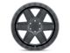 Black Rhino Attica Matte Black 6-Lug Wheel; 20x9.5; -18mm Offset (22-24 Tundra)