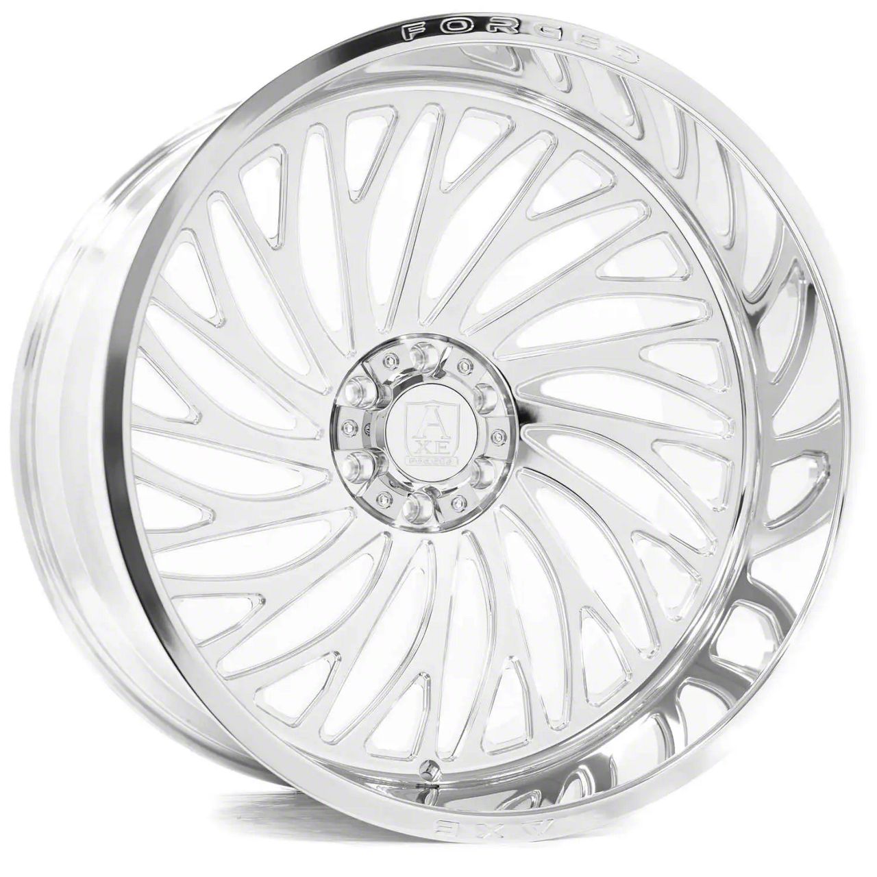 Axe Wheels Bronco Af10 Forged Fully Polished 6 Lug Wheel Left