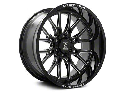Axe Wheels Atlas Gloss Black Milled 6-Lug Wheel; 22x10; -19mm Offset (2024 Tacoma)